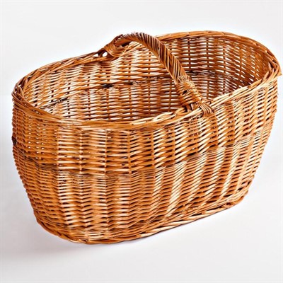 Cesto ovale con manico 62x39H40