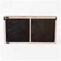 Mensola decorativa in abete e metallo 61X12H32