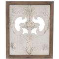 Pannello decorativo in abete intagliato 45X2H54