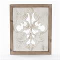 Pannello decorativo in abete intagliato 45X2H54