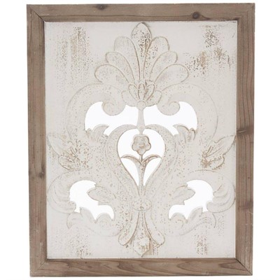 Pannello decorativo in abete intagliato 45X2H54