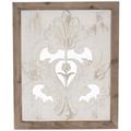 Pannello decorativo in abete intagliato 45X2H54