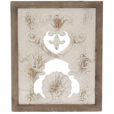 Pannello decorativo in abete intagliato 45X2H54
