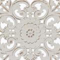 Pannello decorativo in abete intagliato 44X3H44