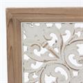 Pannello decorativo in abete intagliato 44X3H44