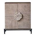 Credenza in abete e metallo 86x42H93