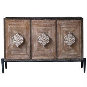 Credenza in abete e metallo 134x40H88
