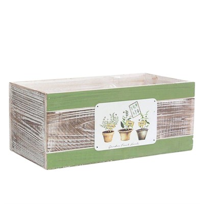 Vaschetta in legno di abete Fresh Herbs 33X17H14