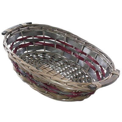 Cesto in vimini ovale 52x39H13 