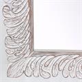 Specchio in mango intagliato sbiancato 90X3H180
