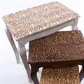 Tavolo da caffè in mango 55X35H60 in set di 3