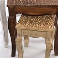 Tavolo da caffè in mango 55X35H60 in set di 3