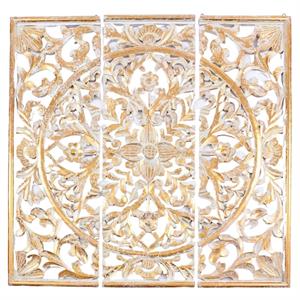 Pannello decorativo in mdf dorato 120x3H120