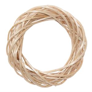 Corona in vimini bianco Ø25H5 