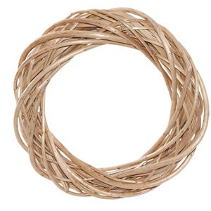 Corona in vimini bianco Ø30H5,5 