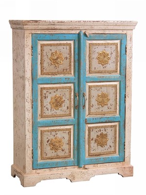 Credenza in mango e ottone 90X35H120 