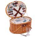 Cesto da picnic ovale in vimini 40X29H22