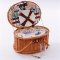 Cesto da picnic ovale in vimini 40X29H22