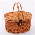 Cesto da picnic ovale in vimini 40X29H22
