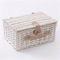 Cesto in da picnic in vimini con borsa frigo 40X28H18