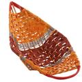 Cesto in vimini a foglia 78x42H16