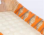 Cesto in vimini rettangolare 53x27H9