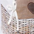 Baule in rattan sbiancato 68x42H43 in set di 3