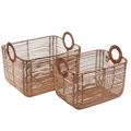 Cesta in rattan 42X33H26 in set di 2 