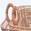 Cesta in rattan 42X33H26 in set di 2 