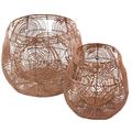 Cesta in rattan Ø40H40 in set di 2 