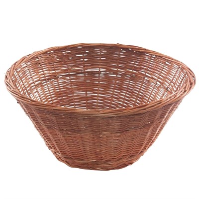 Cesto espositore in vimini rosso Ø60H30 