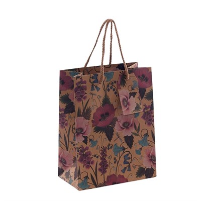 Shopper floreale di carta 26x12H32 in confezione da 10 