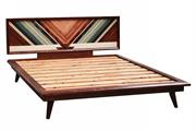 Letto matrimoniale in acacia Mito 178x218H92 