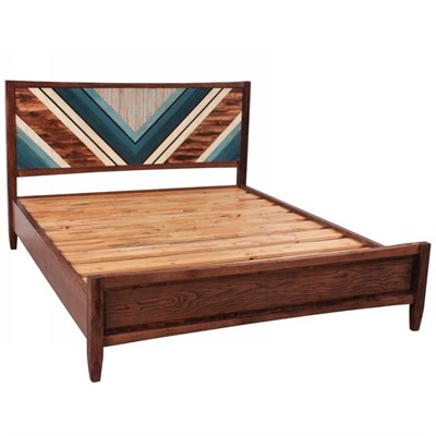 Letto matrimoniale in acacia Dani 172x210H36