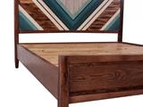 Letto matrimoniale in acacia Dani 172x210H36