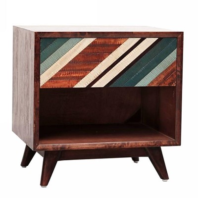 Comodino in acacia Mito 50x40H50 