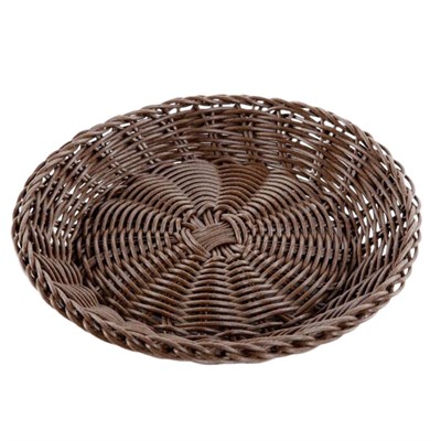 Sottopiatto in pvc marrone Ø23