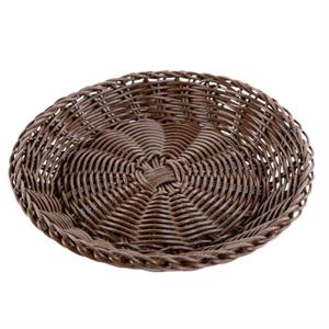 Sottopiatto in pvc marrone Ø23