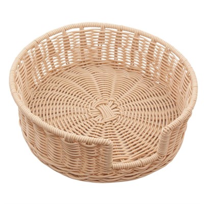 Portapiatti in pvc marrone chiaro Ø24H9 