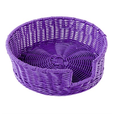 Portapiatti in pvc viola Ø24H9 