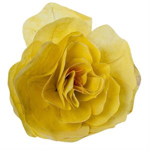 Fiore in tessuto non tessuto giallo