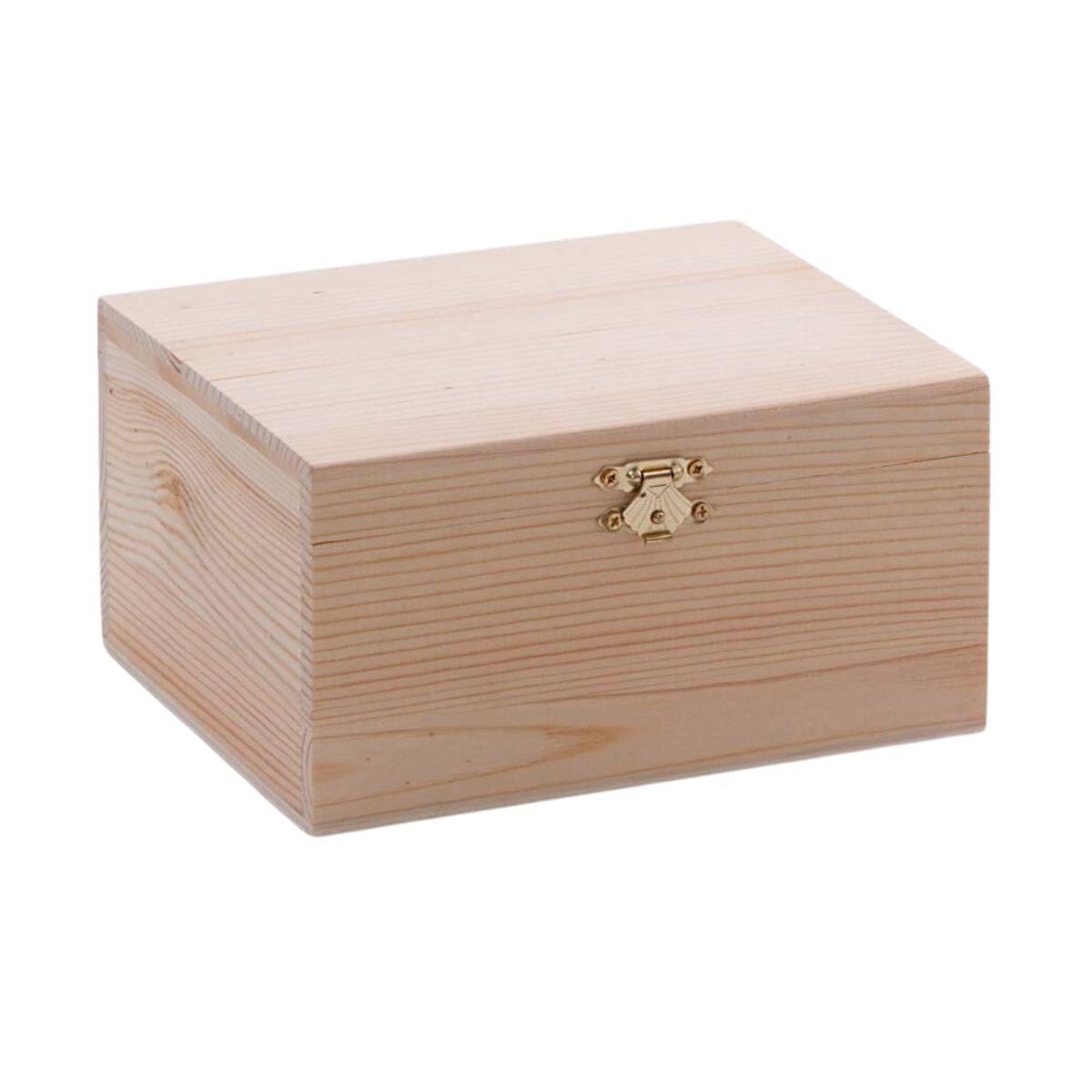 Scatola Di Legno Naturale Fai Da Te 40x30x14cm - Cassetta Grezza Non Dipinta Per Decoupage, Pittura E Hobby Creativi