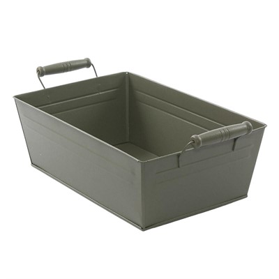 Vaschetta in latta verde 35X23H12