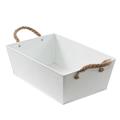 Vaschetta in latta bianco neve 35X23H12