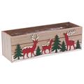 Cassetta rettangolare con renne 25X8H8 