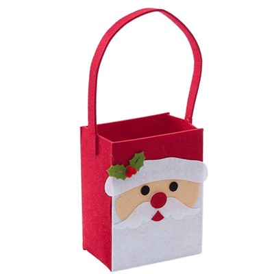 Borsina in panno Babbo Natale 14x9H30