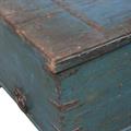 Baule in teak azzurro 122x67H49