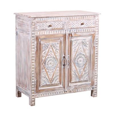 Credenza in mango sbiancata 90X45H100