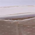 Baule semirotondo in bambù bianco 68x42H43 in set di 3 