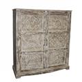 Armadio in mango sbiancato a due ante 110x40H122 